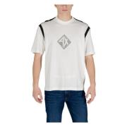 Armani Exchange Vit Tryck Kortärmad T-shirt White, Herr