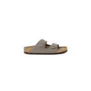 Birkenstock Grå Mockasandaler Gray, Dam