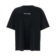 Maison Kitsuné Svart Logotyp T-shirt Bomull Man Black, Herr