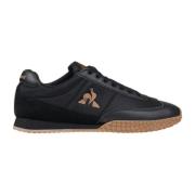 le coq sportif Nylon Läder Snörskor Black, Herr