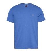 Tommy Jeans Ljusblå Rund Hals T-shirt Blue, Herr