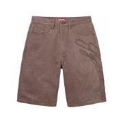 Supreme Brun Script Shorts Stilfullt Casual Wear Brown, Herr