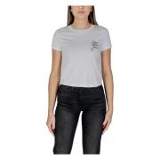 Calvin Klein Jeans Vit Script Tee för kvinnor White, Dam