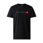 The North Face Svart Tryckt Bomull T-shirt Black, Herr