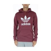 Adidas Bordeaux Print Hoodie Stiligt Komfort Red, Herr