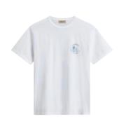 Woolrich Ekologisk Bomull Äventyr Grafisk T-shirt White, Herr