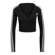 Adidas Dam V-Hals Långärmad T-shirt Black, Dam