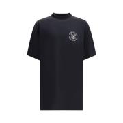 Balenciaga T-shirt med kontrasterande logotyp i oversize-modell Black,...