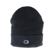 Champion Tryckt Polyester Beanie Navy Blue, Herr