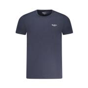 Pepe Jeans Bomull Crew Neck T-shirt Blue, Herr