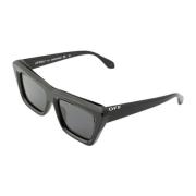 Off White Acetat solglasögon Black, Unisex