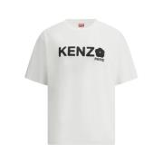 Kenzo Paris Logo Tee Short Sleeve White, Herr