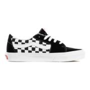 Vans Svart låg sneaker med schackrutigt mönster Black, Herr