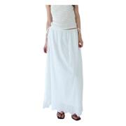 Designers Remix Luna Maxi Kjol Beige, Dam