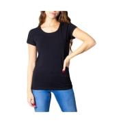 ONLY Svart Rund Hals Dam T-shirt Black, Dam