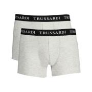 Trussardi Grå Bomullskalsonger Boxershorts Gray, Herr