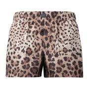 Dolce & Gabbana Leopard Print Swim Shorts Multicolor, Herr