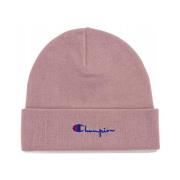 Champion Rosa Script Logo Beanie Mössa Pink, Dam