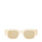 Ami Paris Sunglasses Beige, Dam