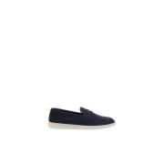 Prada Mocka Monogram Loafer Stil Blue, Herr