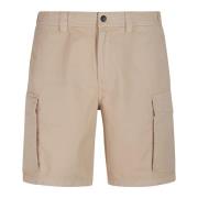 Woolrich Cargoshorts i gabardinmaterial Beige, Herr