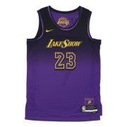 Nike City Edition Basketboll Tanktop LeBron James Purple, Herr