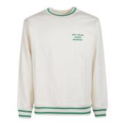 Drole de Monsieur Sporty Logo Sweatshirt White, Herr