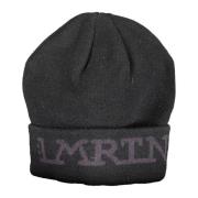 La Martina Svart Herr Broderad Logga Beanie Black, Herr