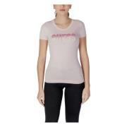 Guess Glittrande Rhinestone Print T-shirt Pink, Dam