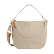 Alviero Martini 1a Classe Beige Läder Crossbody Väska Universe Beige, ...