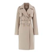 Guess Sartoriale Jenny Beige Trench Coat Beige, Dam