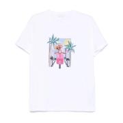 Liu Jo Grafiskt Tryck Crew Neck T-shirts White, Dam