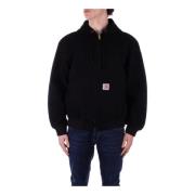 Carhartt Wip Huvjacka Logo Kappa Dragkedja Fickor Black, Herr