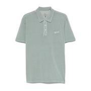 Woolrich Sage Green Polo Shirt Green, Herr