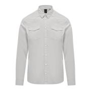 BomBoogie Rodeo Stretch Bomull Poplin Skjorta White, Herr