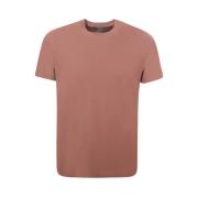 Zanone Lax Crew-neck T-shirt Slim Fit Pink, Herr