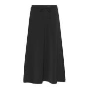 Soaked in Luxury Elegant Svart Midi Kjol Black, Dam