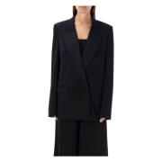 Stella McCartney Svart dubbelknäppt tuxedo jacka Black, Dam