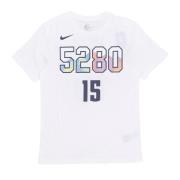 Nike Denver Nuggets City Edition Tee White, Herr