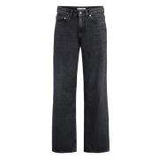 Our Legacy Jeans med vida ben och metall detaljer Black, Herr