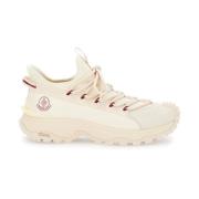 Moncler Beige Sneakers med Logotyp Beige, Dam