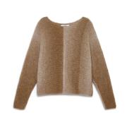 MALIPARMI Print Sweater Brown, Dam