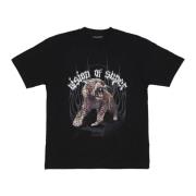 VISION OF SUPER Rock Tiger Print Tee Svart T-Shirt Black, Herr