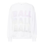 Ball Cool Logo Sweatshirt Blanc De Blanc White, Dam