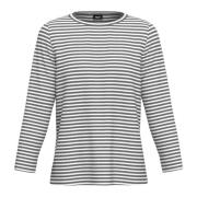 EMME DI MARELLA Bomull T-shirt med unik design Gray, Dam