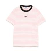 MSGM Rosa Bomull T-shirt och Polo Pink, Dam