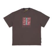 IUTER Milan Tee Brun Rund Hals Kort Ärm Regular Fit Brown, Herr