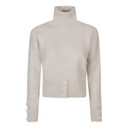 HINNOMINATE Mysig Turtle Neck Sweater Beige, Dam