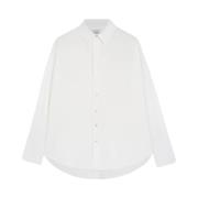 HALFBOY Vit Overshirt Blus White, Dam