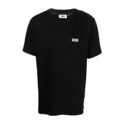 GCDS Vanlig Svart Kortärmad T-shirt Black, Herr